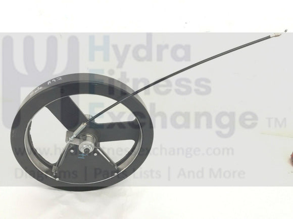 Spirit Sole Fitness Recumbent Bike Flywheel With Adjuster Resistance Cable K500006-hydrafitnessparts