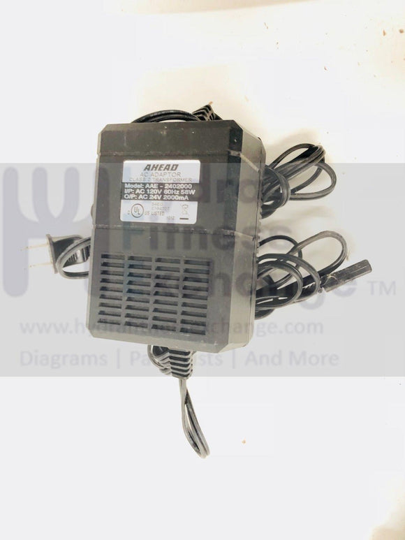 Spirit X Recumbent Bike AC Adapter Power Supply AAE-2402000-hydrafitnessparts