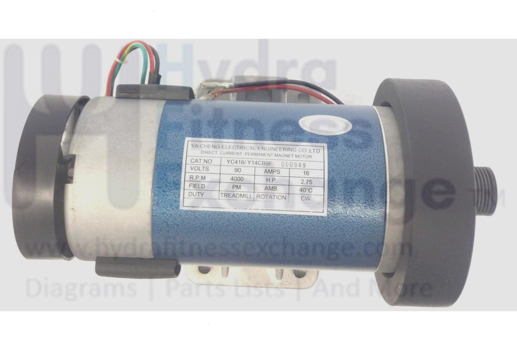 KUMI490モーター　C Spirit XT185 Treadmill DC Drive Motor with Flywheel MFR-YC416