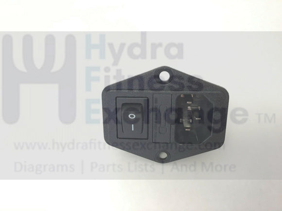 Spirit Xterra Fitness FS5.5e 2012 Elliptical Power Entry Module Circuit Breaker-hydrafitnessparts