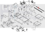 Spirit Xterra Fitness TR6.6 Treadmill Foot Rail M010013A-Z0-hydrafitnessparts