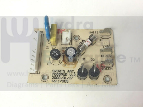 SportsArt 7005 Vertex Upright Stepper Power Interface Circuit Board 7005-hydrafitnessparts