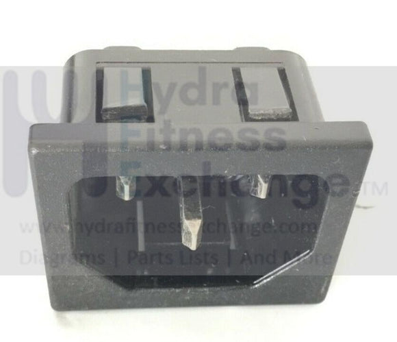 SportsArt C51U C51R Recumbent Bike Power Cord Inlet Assembly C51U-36-hydrafitnessparts