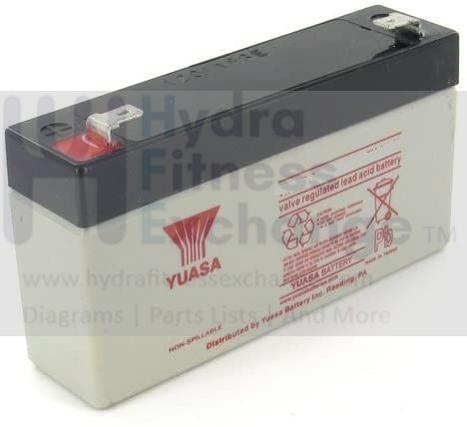 SportsArt C52R C52U C530R C530U Recumbent Bike Lead Acid Battery NP1.2-6 C52U-34 152-591-090-hydrafitnessparts