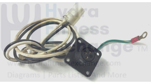 Stairmaster Nautilus Upright Stepper Power Entry Input Jack Wire Harness 26143-hydrafitnessparts