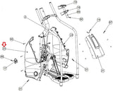 Stairmaster SC5 Upright Stepper Left Shroud Cover w/ Decal MFR-13103 or 055-0041-hydrafitnessparts