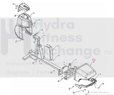 Star Trac 5200 4630 9-5230 9-4630 Elliptical Rear Shroud Cover 020-6026-hydrafitnessparts