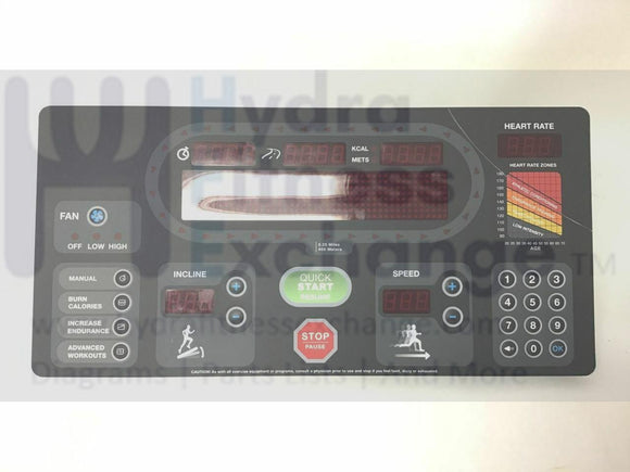 Star Trac 9-3561 9-3563 Treadmill Display Console Panel 740-6094-hydrafitnessparts