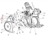 Star Trac 9-6130-MINTP0 Elliptical Left Upper Body Shroud Panel 721-1074-01-hydrafitnessparts