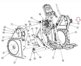 Star Trac 9-6130-MINTP0 Elliptical Right Upper Body Shroud Panel 721-1074-02-hydrafitnessparts