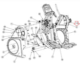 Star Trac 9-6130-MINTP0 Elliptical Top Right Upper Body Shroud 721-1075-02-hydrafitnessparts