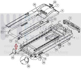 Star Trac 9-9021 E-TRE S-TRX Treadmill Rear Idler Roller 715-3695-hydrafitnessparts
