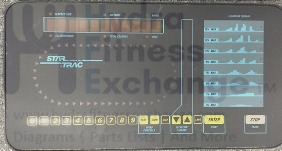 Star Trac By Universal Upper Display Console Panel Treadmill 3000-hydrafitnessparts