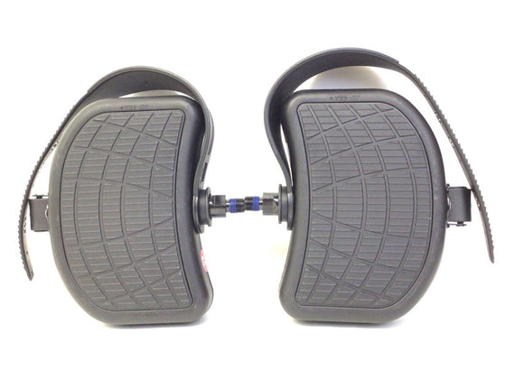 Star Trac Recumbent Bike Large Oversize Foot Pedal Pair with Strap 1/2