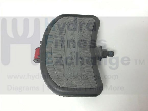 Star Trac Recumbent Bike Left Foot Pedal with Straps 718-5085-01-hydrafitnessparts