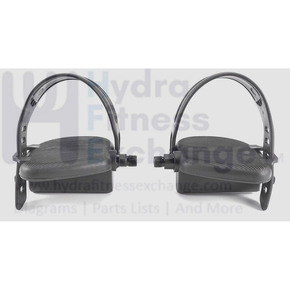 Star Trac Startrac Upright Recumbent Bike Pedal Set 1/2