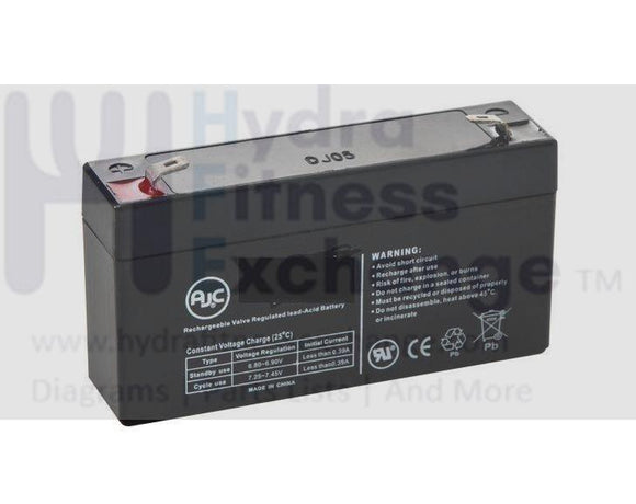 Star Trac Step 4110-Gusapo Upright Stepper AGM Sealed Non-Spillable Battery 6V-hydrafitnessparts