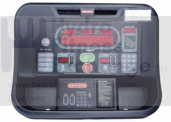 Star Trac Treadmill Display Console Overlay + Upper Circuit Board 740-6001a W Tv-hydrafitnessparts