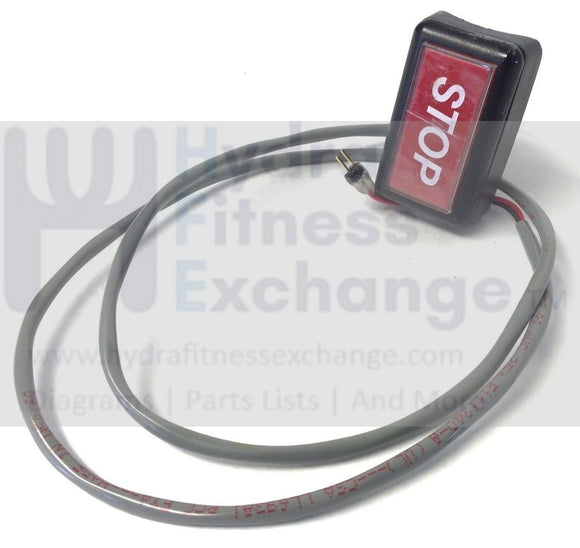 Star Trac Treadmill Stop Switch with Wire Harness 715-3296-hydrafitnessparts
