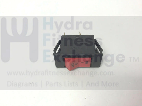 Startrac 2000s Treadmill On Off Power Switch 18a 3120-f321-p7ti-r04l-hydrafitnessparts