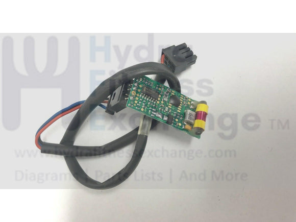 Technogym 500 ISP Upright Bike Heart Rate Board with Wire Harness-hydrafitnessparts