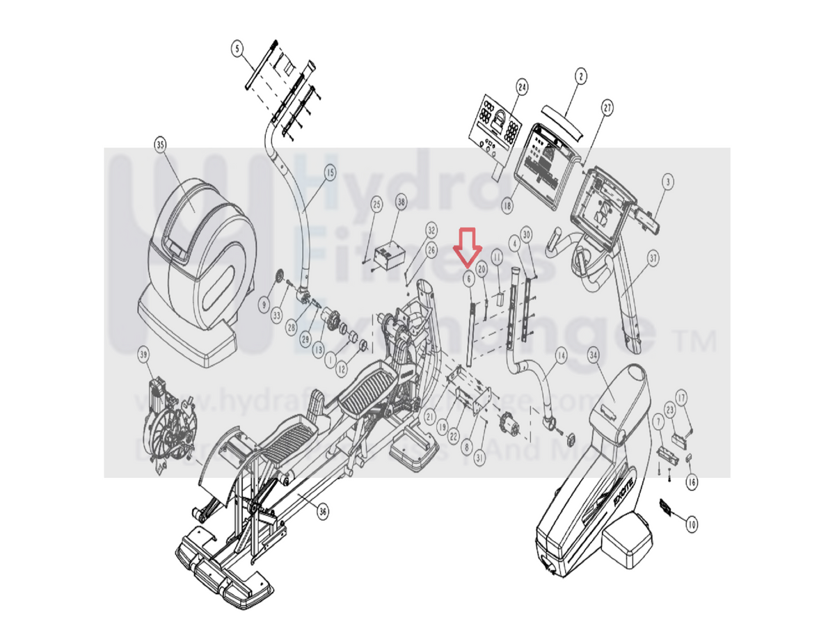 Technogym 700i 700 Excite Elliptical Right Hand Control + 0C000863AA ...
