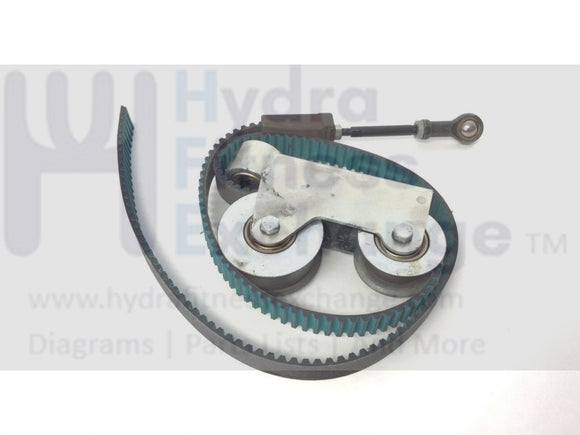 Technogym 700i Elliptical Cogged Belt Plus Drive Assembly with Pulley Set-hydrafitnessparts