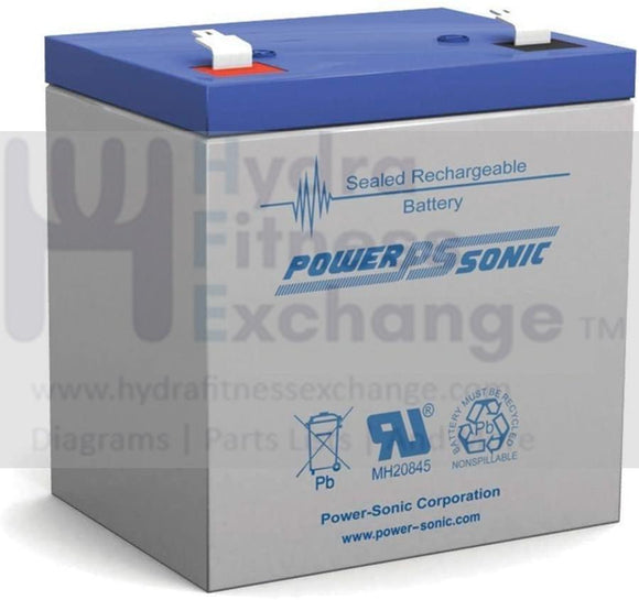 Technogym Cardio Wave 700i Elliptical Lead Acid Battery 12V DURA 12-5F KYBO401-hydrafitnessparts