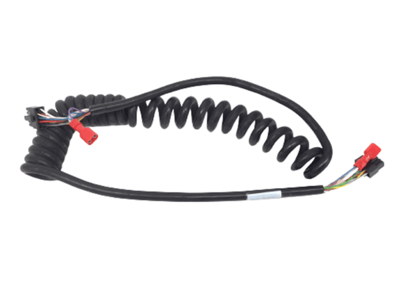 Technogym Excite 700 Recumbent Bike Heart Rate Pulse Grip Coiled Wire Harness-hydrafitnessparts