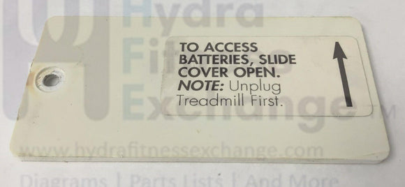 Trimline 2200.1 Treadmill Battery Slide Cover Only 2200.1-BC-hydrafitnessparts