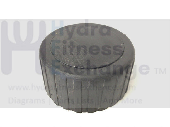 Trimline 2600.3 Treadmill Round Rubber Foot Rear Endcap TL26-ec-hydrafitnessparts