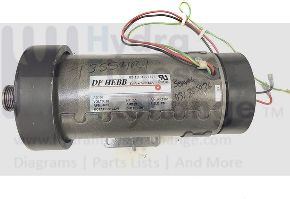 Trimline Nauti-LUS Schwin Treadmill DC Drive Motor KK2566 A2DO6-hydrafitnessparts