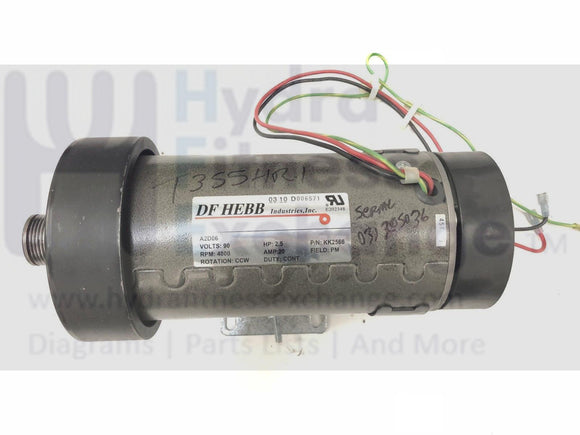 Trimline Nautilus Schwinn Treadmill DC Drive Motor KK2566 A2DO6-hydrafitnessparts