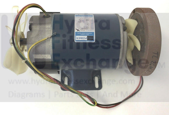 Trimline Schwinn Treadmill DC Drive Motor with Flywheel KK-2239 or KK-2044-hydrafitnessparts