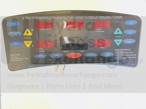 Trimline - T360 Residential Treadmill Display Console 100287-hydrafitnessparts