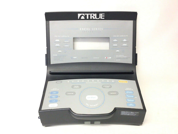 True Fitness Excel Series ES 5.0 Treadmill Display Console Membrane Panel Cover-hydrafitnessparts