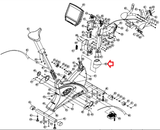 True Fitness LC900 CS800 Recumbent Bike Console Mast Boot Cover 9CB8U013-hydrafitnessparts