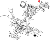 True Fitness LC900 CS800 Recumbent Bike Heart Rate Handlebar Assembly 9CBU019-hydrafitnessparts