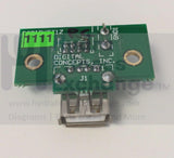 True Fitness RCS800 CS800 Recumbent Bike USB Board MFR-E227809-A E227809-hydrafitnessparts