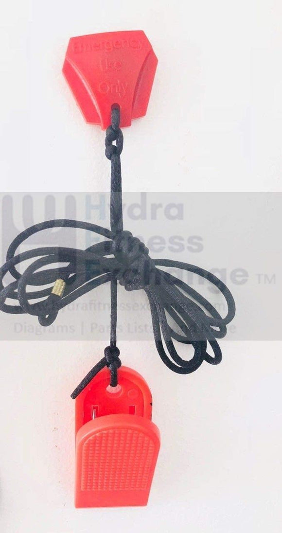 True Fitness TPS Series Treadmill Safety Key Lanyard 9FT0037 or 7PS0002B OR 9PS0002B-hydrafitnessparts
