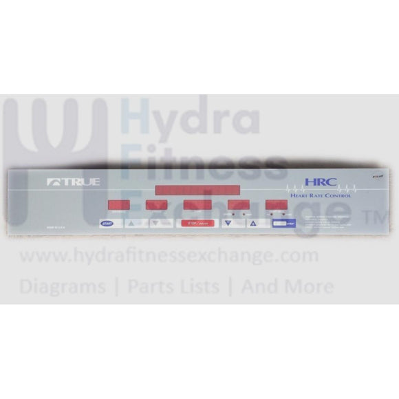 True Fitness Treadmill Display Console Control Panel 450 HRC Overlay + Board-hydrafitnessparts