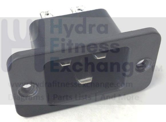 True Fitness Treadmill Power Entry Socket Input Module 20A 90319600-hydrafitnessparts