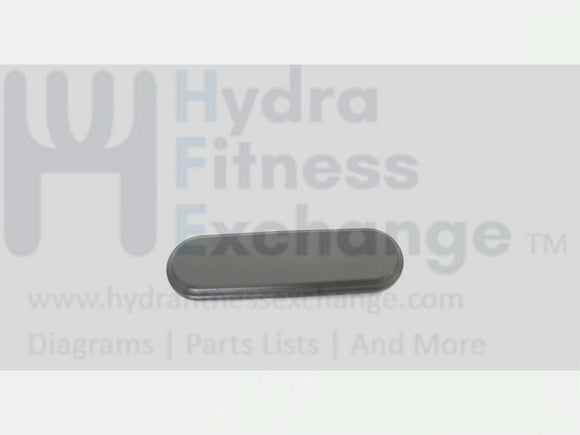 True Fitness XCS800 CS800 2010 Elliptical Plastic Badge End Cap 5 3/4” 10F12ZMH-hydrafitnessparts