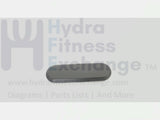 True Fitness XCS800 CS800 2010 Elliptical Plastic Badge End Cap 5 3/4” 10F12ZMH-hydrafitnessparts