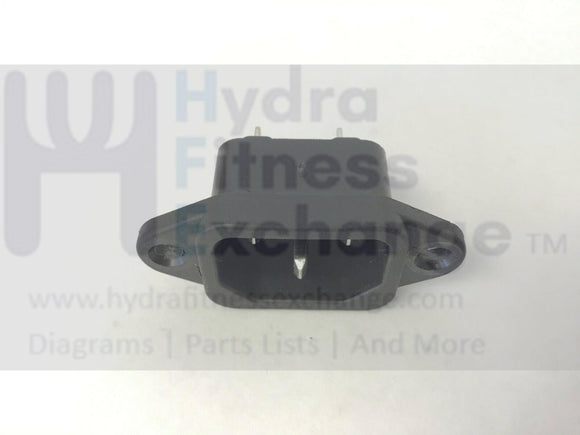 True Fitness XLC900 Elliptical Power Entry Power Cord Inlet Female Plug-hydrafitnessparts