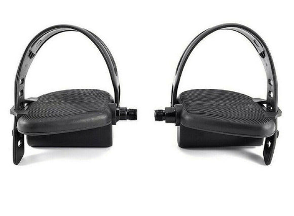 True UES900-4 ES900 Upright Bike Left & Right Foot Pedal with Strap TF-Pedalset-hydrafitnessparts