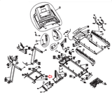 Used AFG Horizon Tempo Fitness Livestrong Treadmill Transport Wheel 073633-hydrafitnessparts