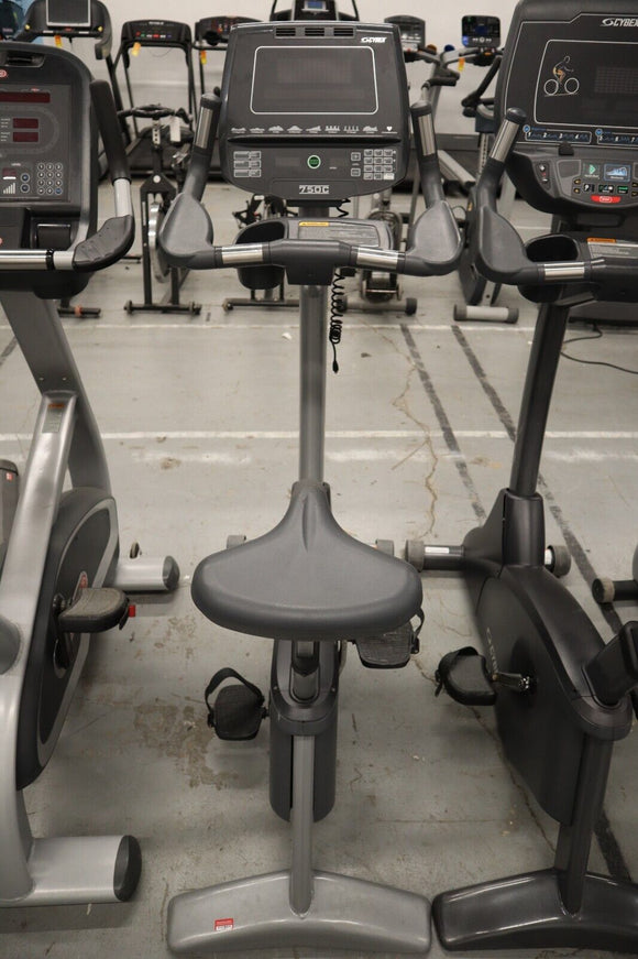 Used Cybex 750C D02277 Upright Commercial Stationary Bike For Home Gym-hydrafitnessparts