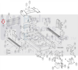 Used Cybex 750T 751T Treadmill Front Cover PL-20264-hydrafitnessparts
