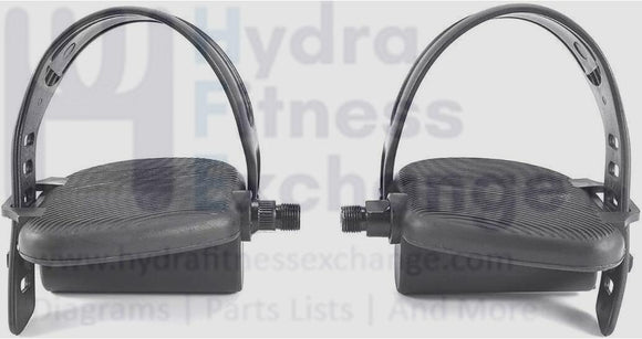 Used Diamondback 1150U 700R 600R 1150R 1000U 700U 600U Upright Bike Pedal Set 9/16